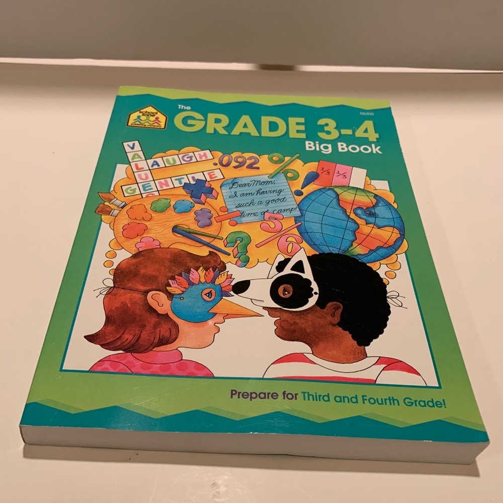 SCHOOL ZONE: GRADE 3 and 4 BIG BOOK WORKBOOK.